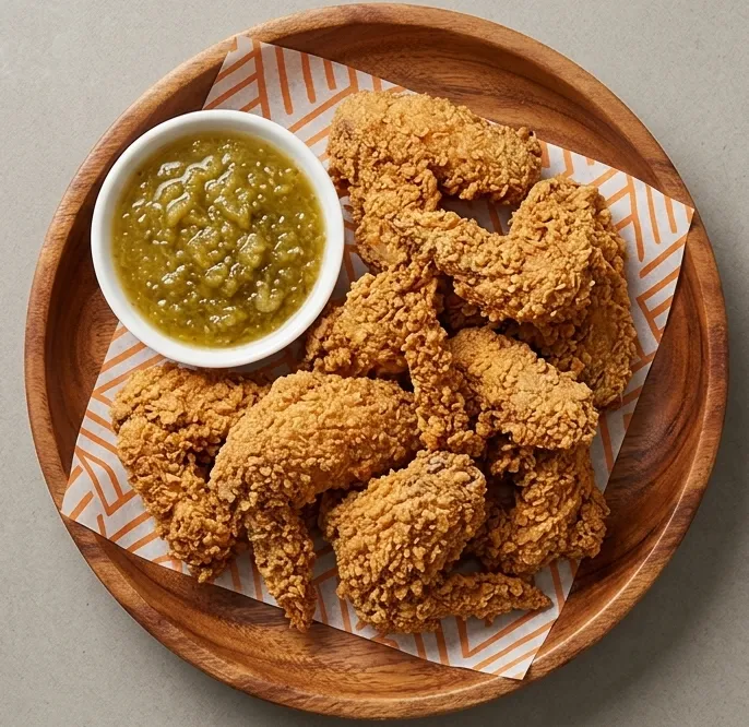 Crispy chicken wings at Pizzaberg Cafe in Okotoks, Alberta