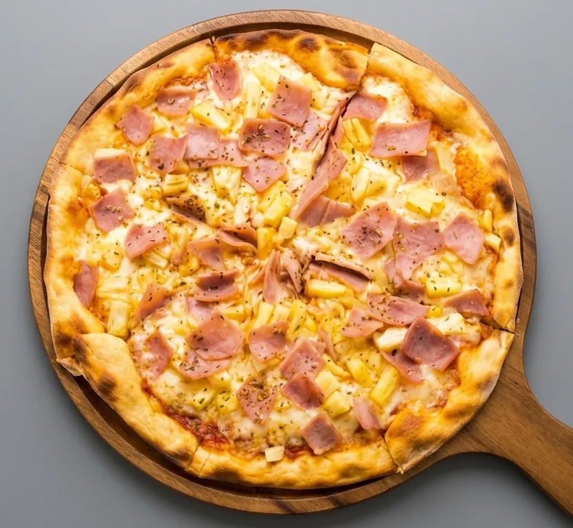 Handcrafted specialty pizza at Pizzaberg Cafe in Okotoks, Alberta